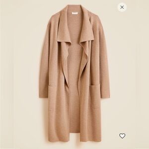 New J. Crew Shawl Collar Sweater Blazer